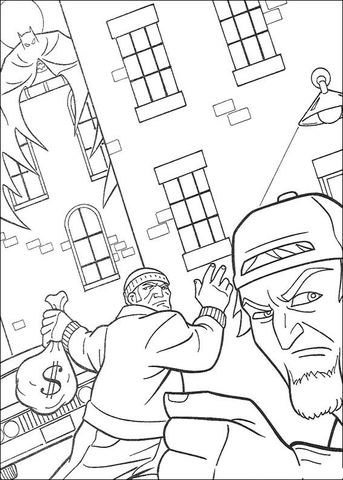 The Thief  Coloring Page